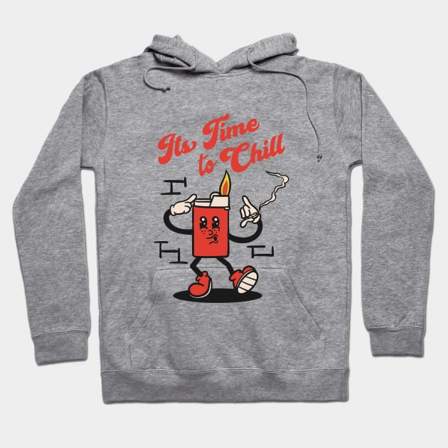 vintage lighter cartoon mascot Hoodie by Rantang Kecil